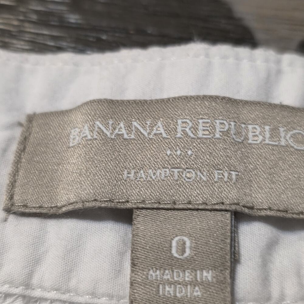 Banana Republic Womans High Waist White Eyelet Shorts Size 0 Preppy Mid Rise‎ - Picture 8 of 13